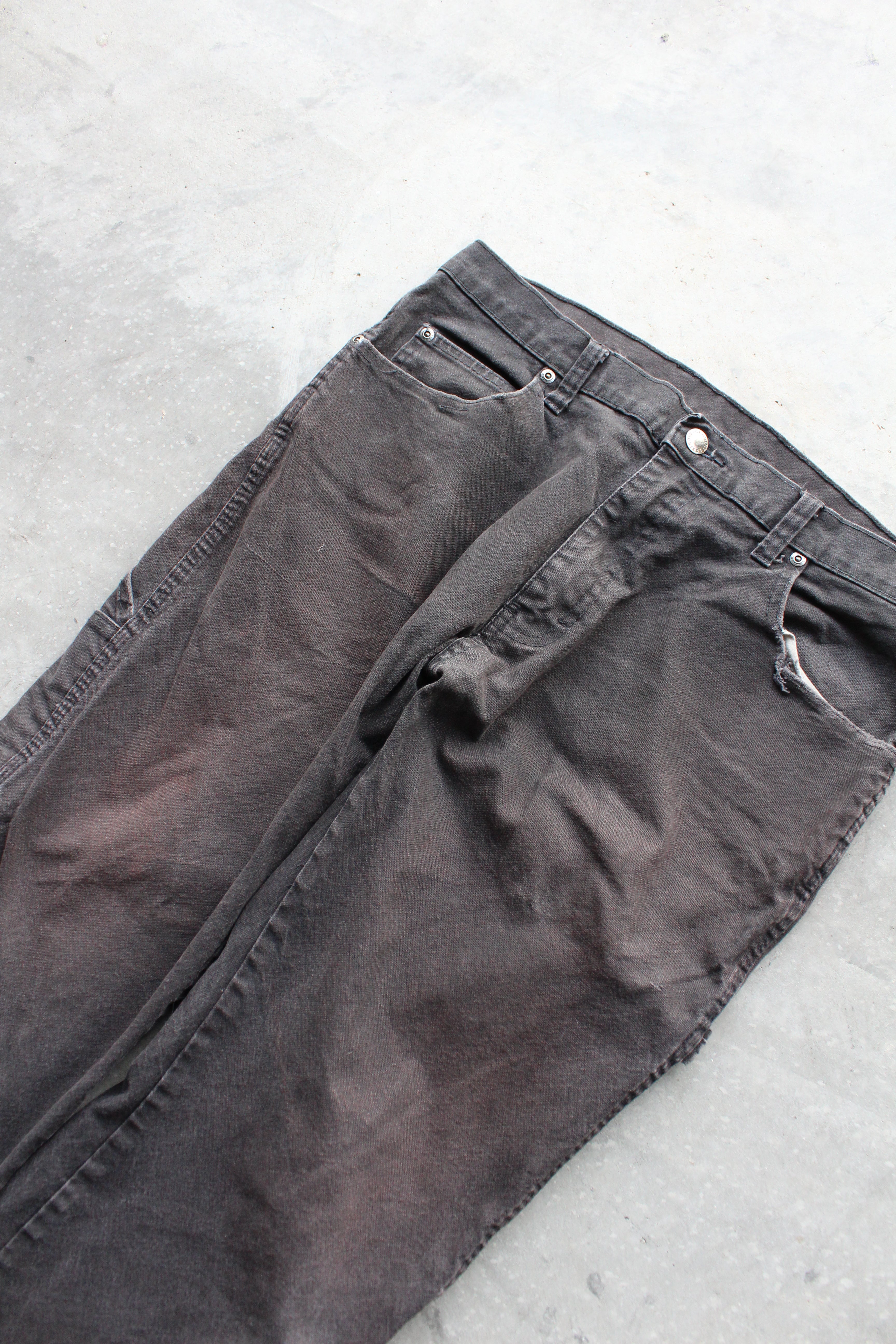 Y2K Dickies Faded Black Denim Pants - 32