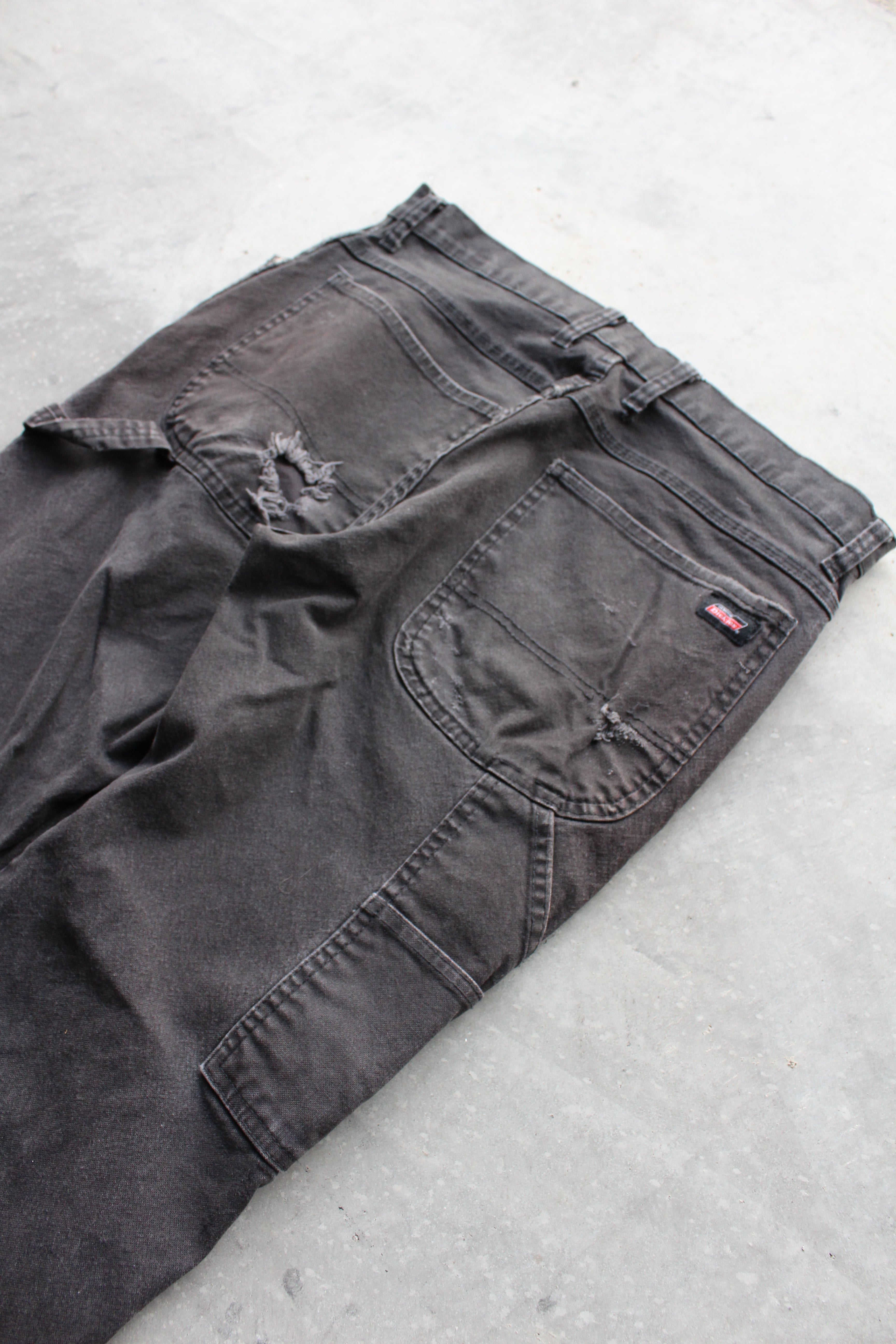 Y2K Dickies Faded Black Denim Pants - 32