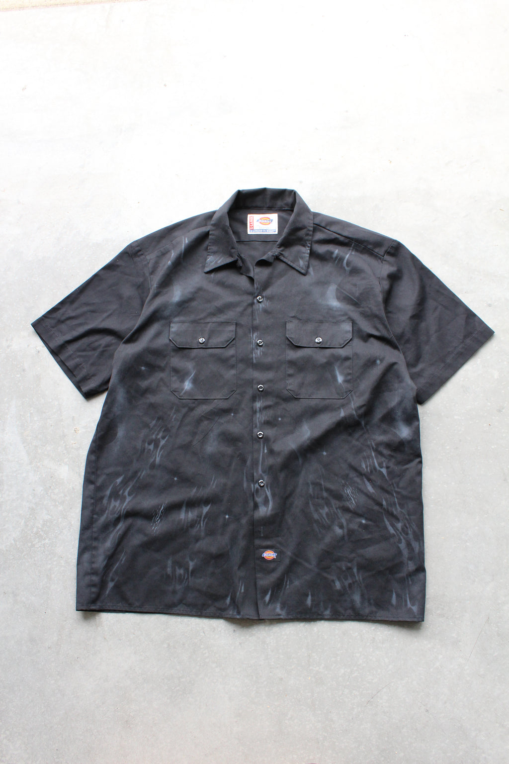 90's Airbrush Skull Dickies Button Up - XL