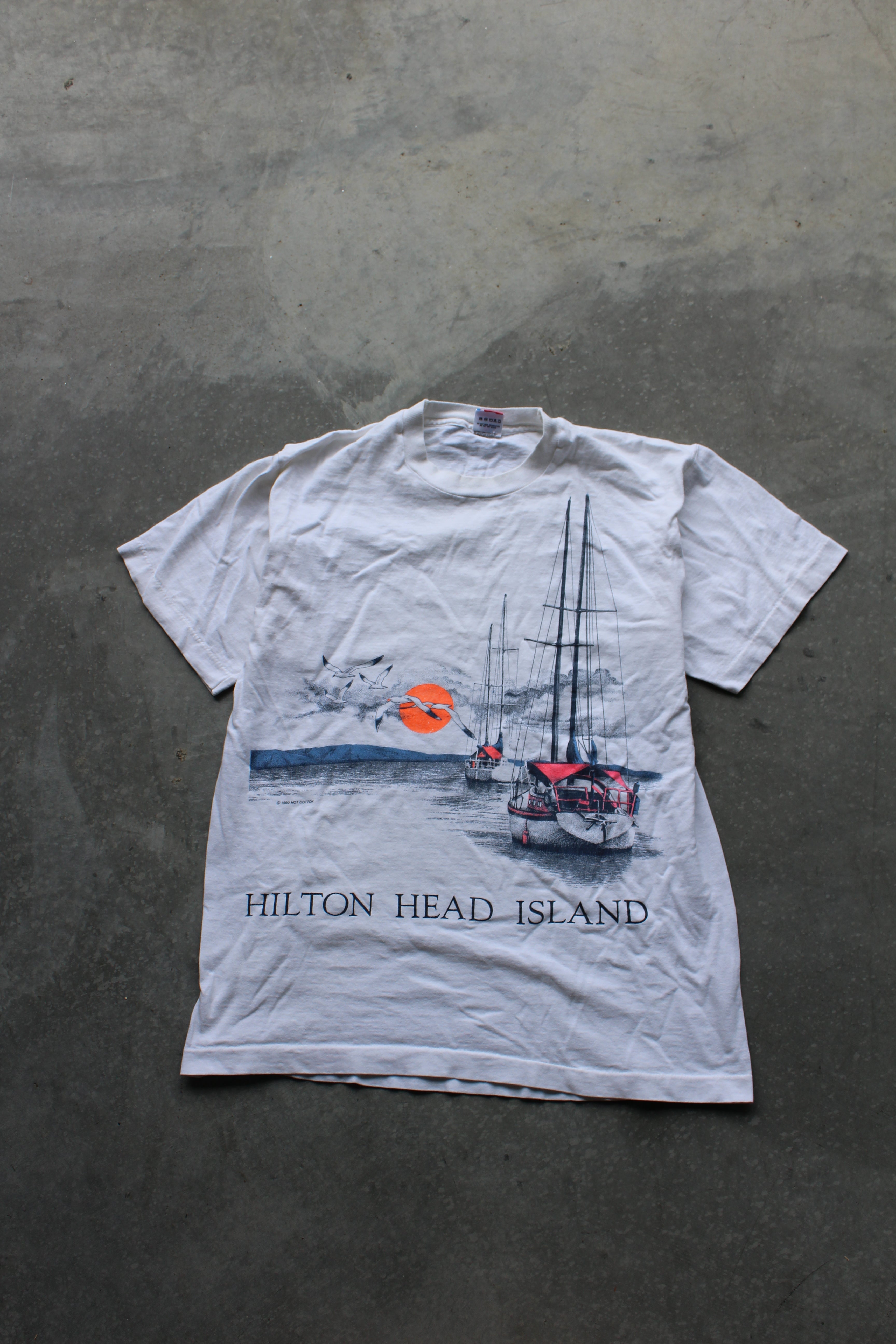 Vintage 80's Hilton Head Island Tee - L
