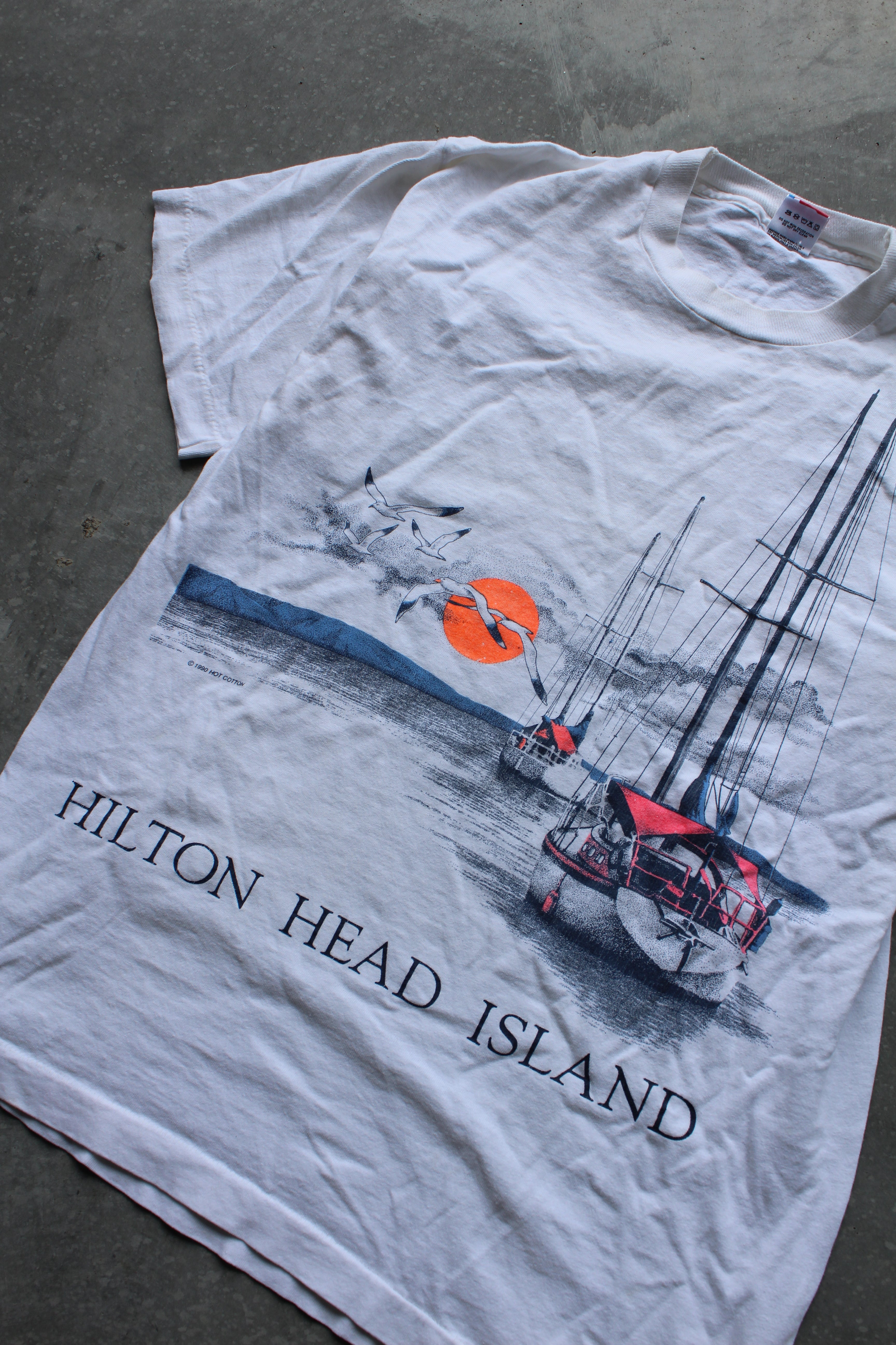Vintage 80's Hilton Head Island Tee - L