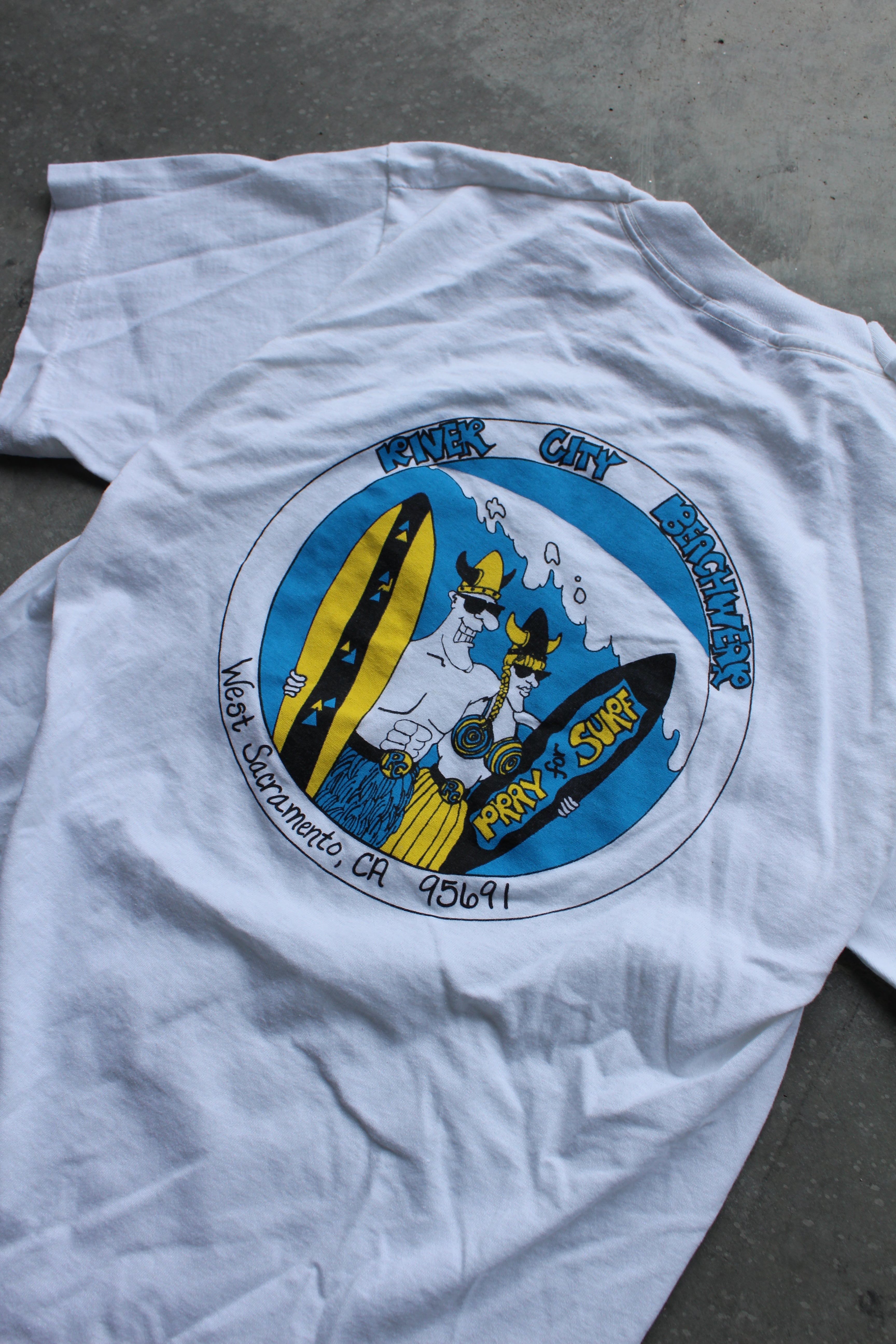 Vintage 80's Surf Tee - S
