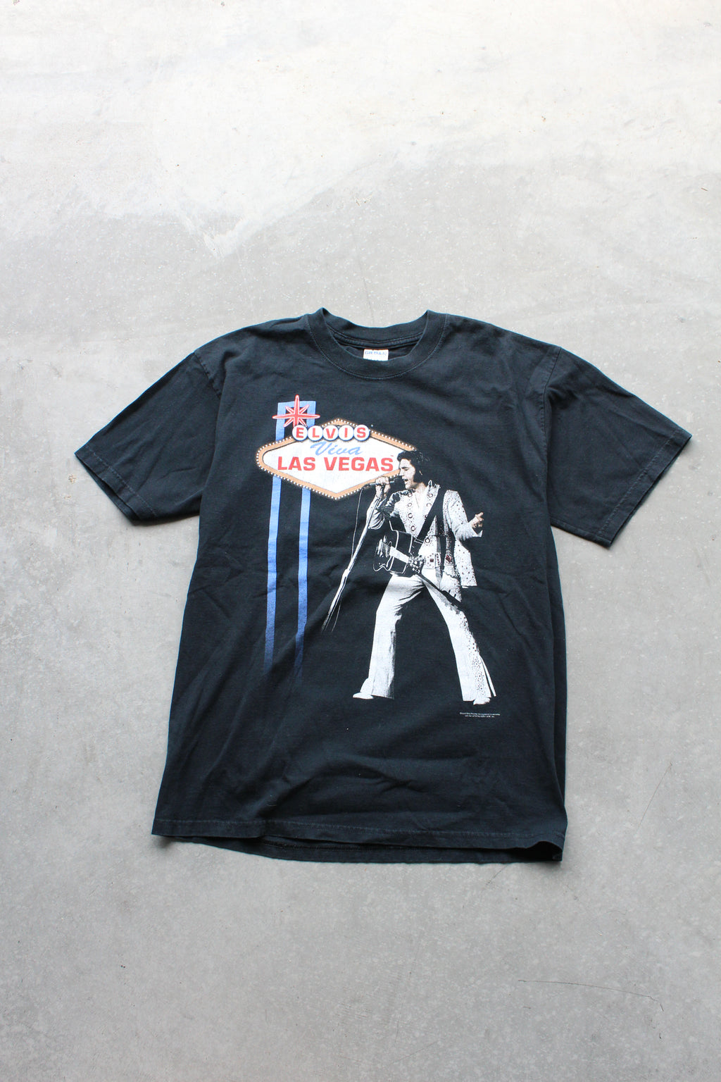 Vintage Elvis Las Vegas Tee - L