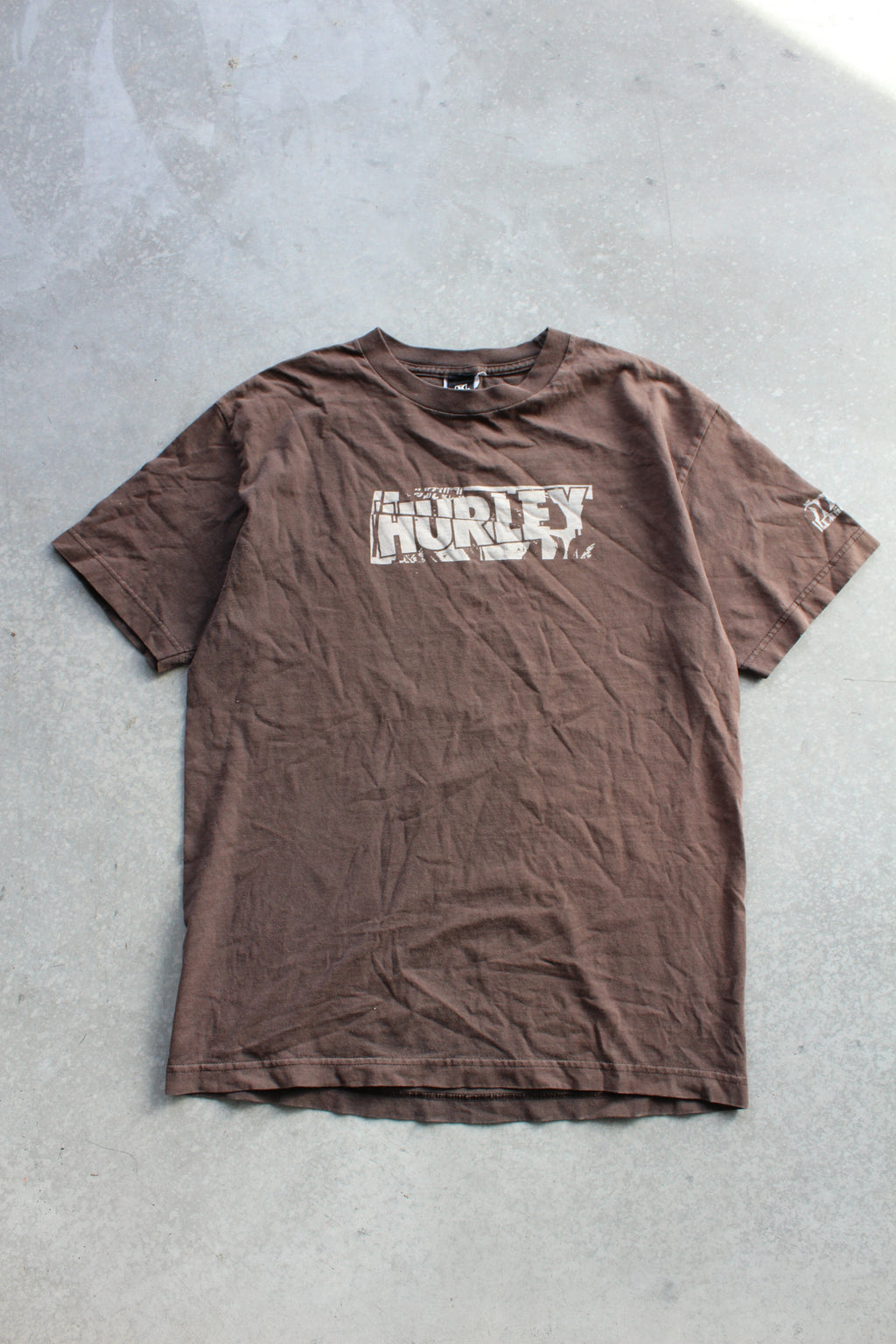 Y2K Hurley Brown Surf Tee - M