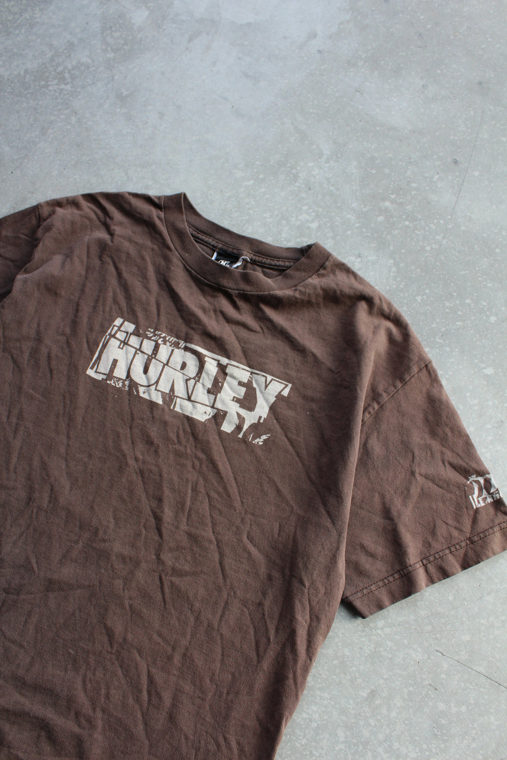 Y2K Hurley Brown Surf Tee - M