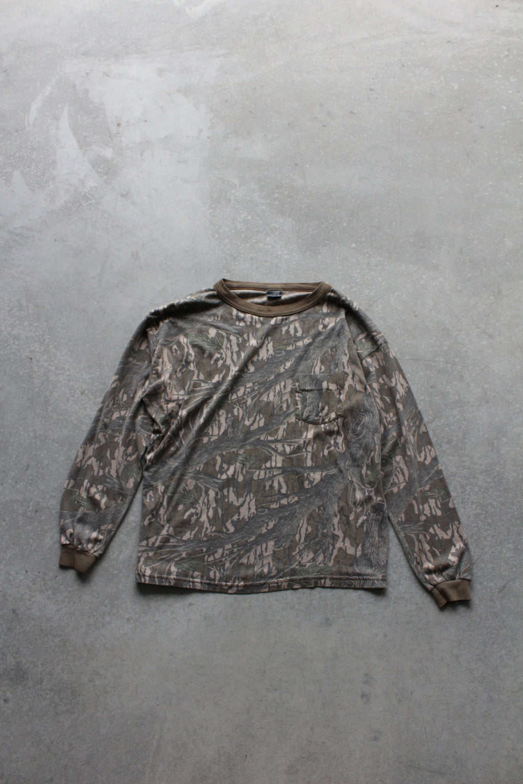 Vintage 80's Camo Long Sleeve - L