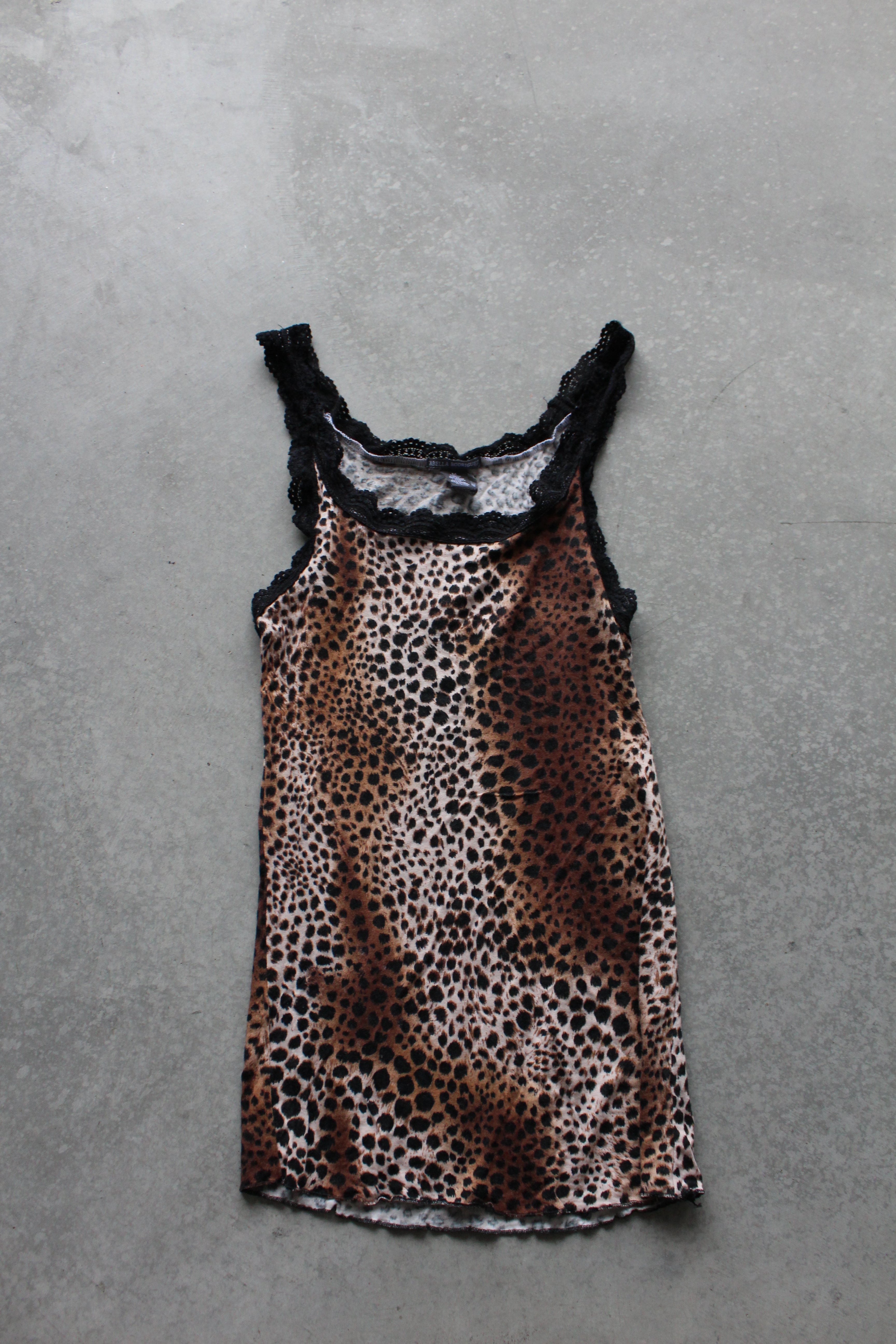 Vintage 90's Women's Cheetah Print Tank Top - M