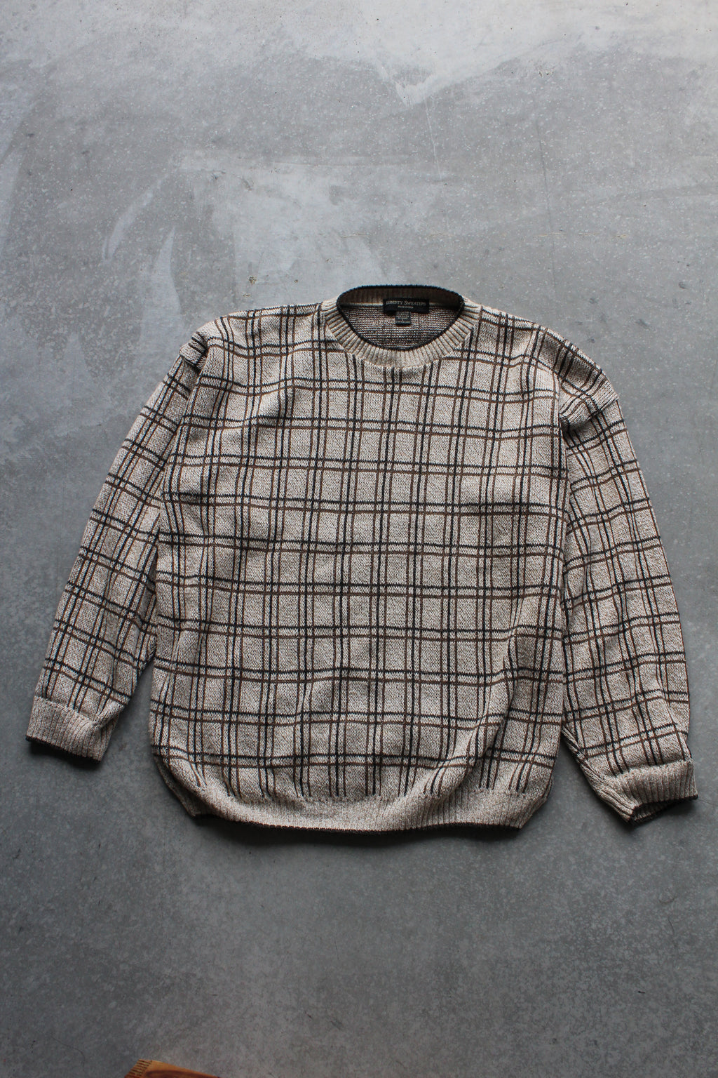 Vintage 90's Liberty Biege Sweater - L