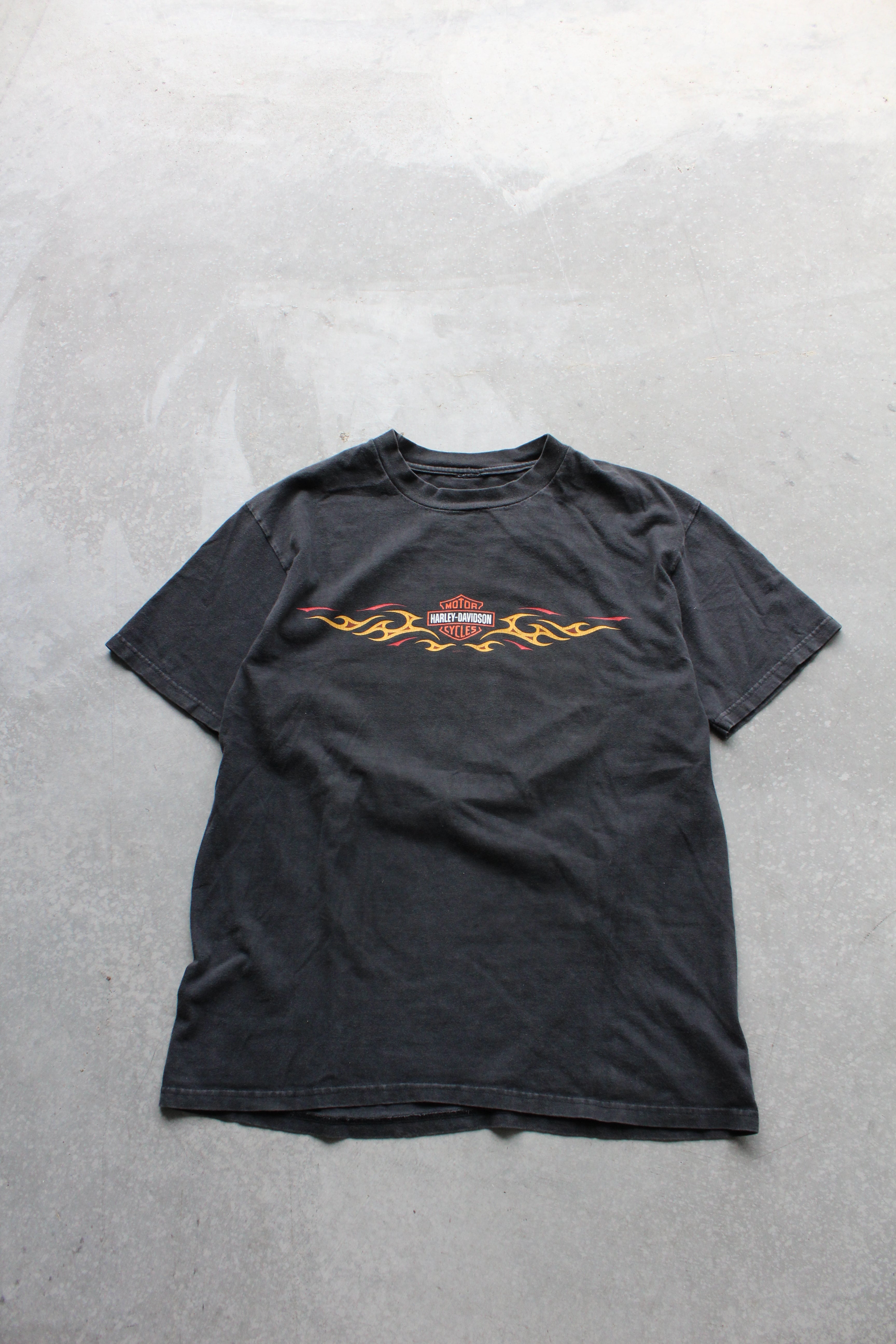 Vintage 90's Harley Davidson Flame Tee - L