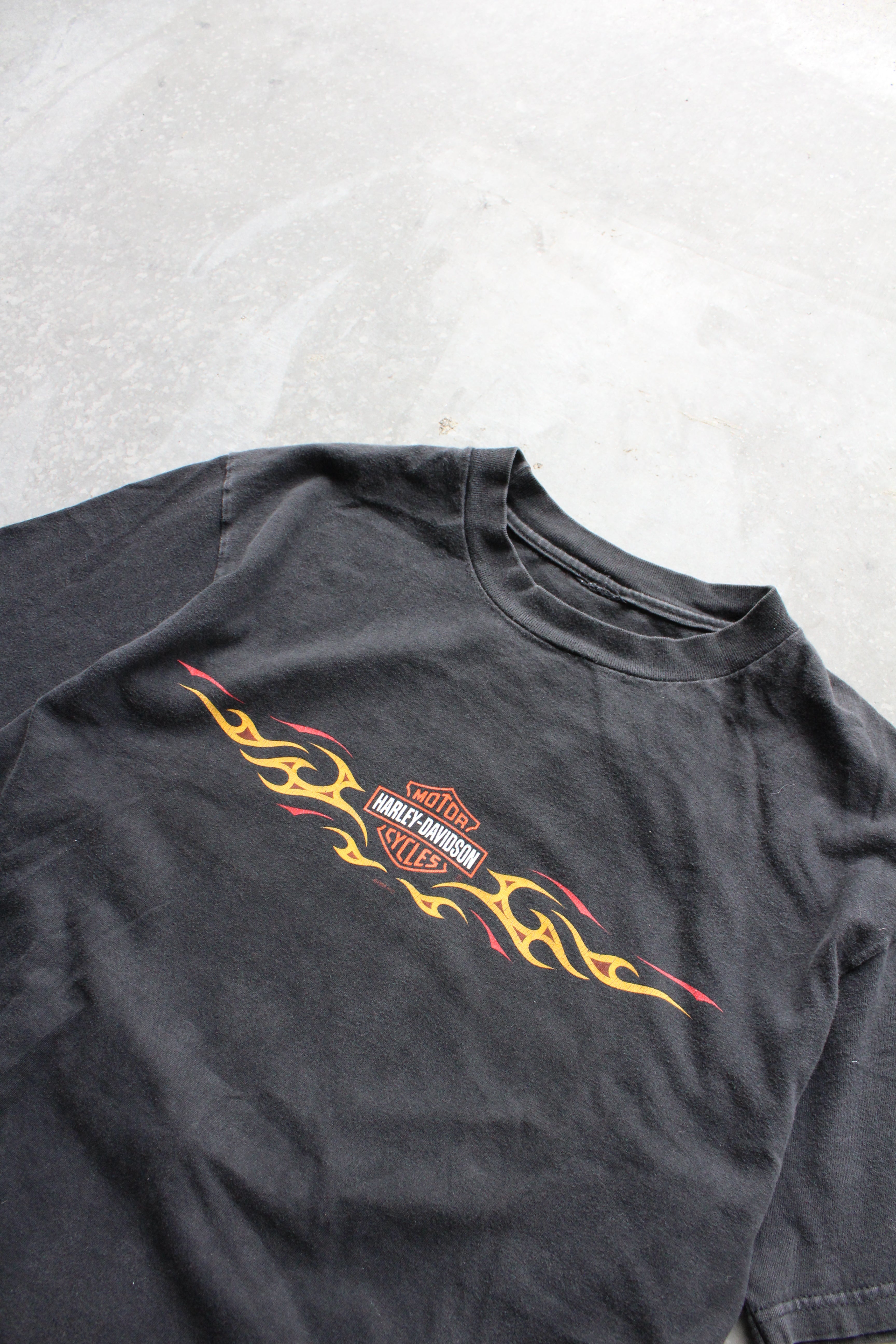 Vintage 90's Harley Davidson Flame Tee - L