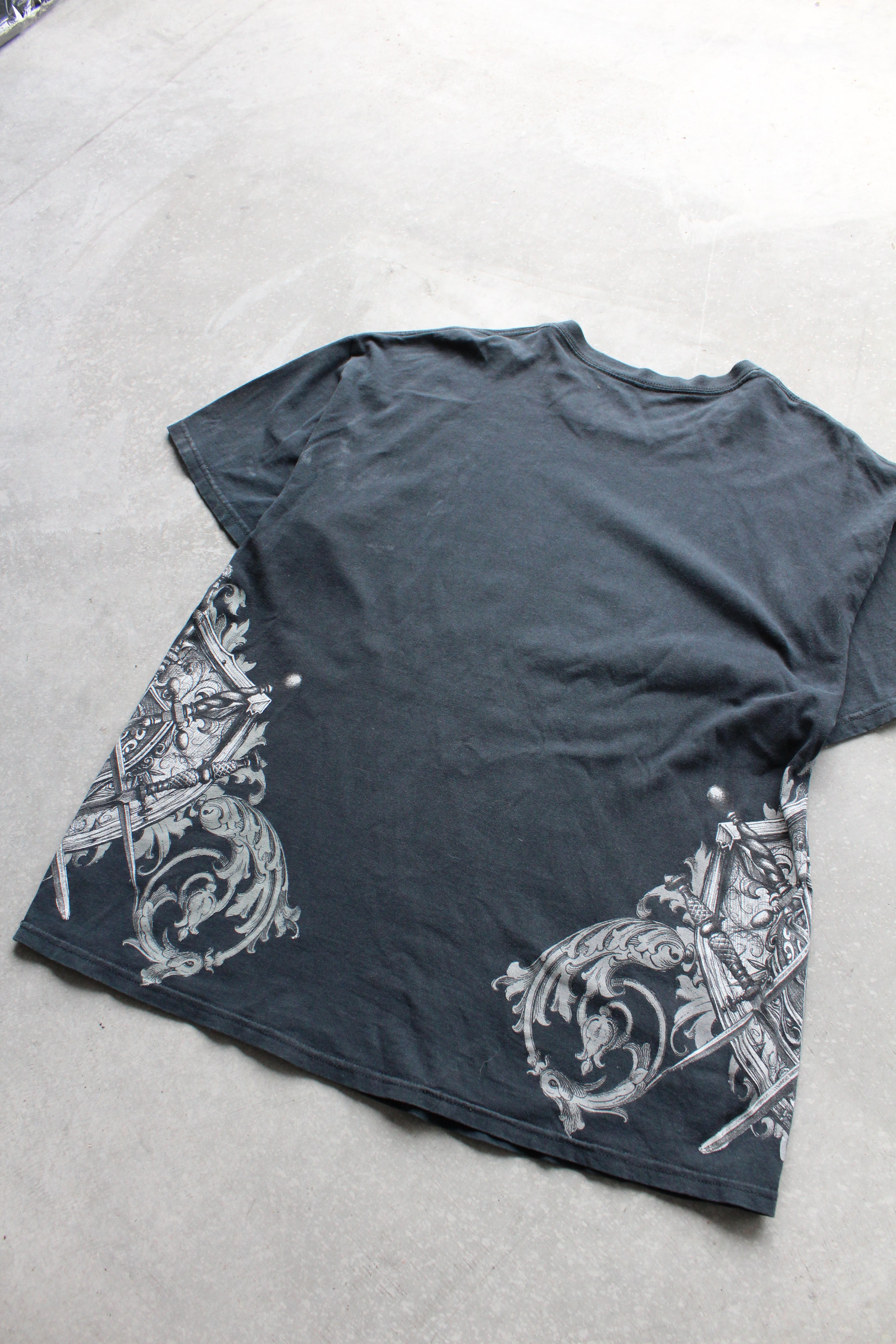 Y2K MMA Elite Grunge Skull Tee - XL