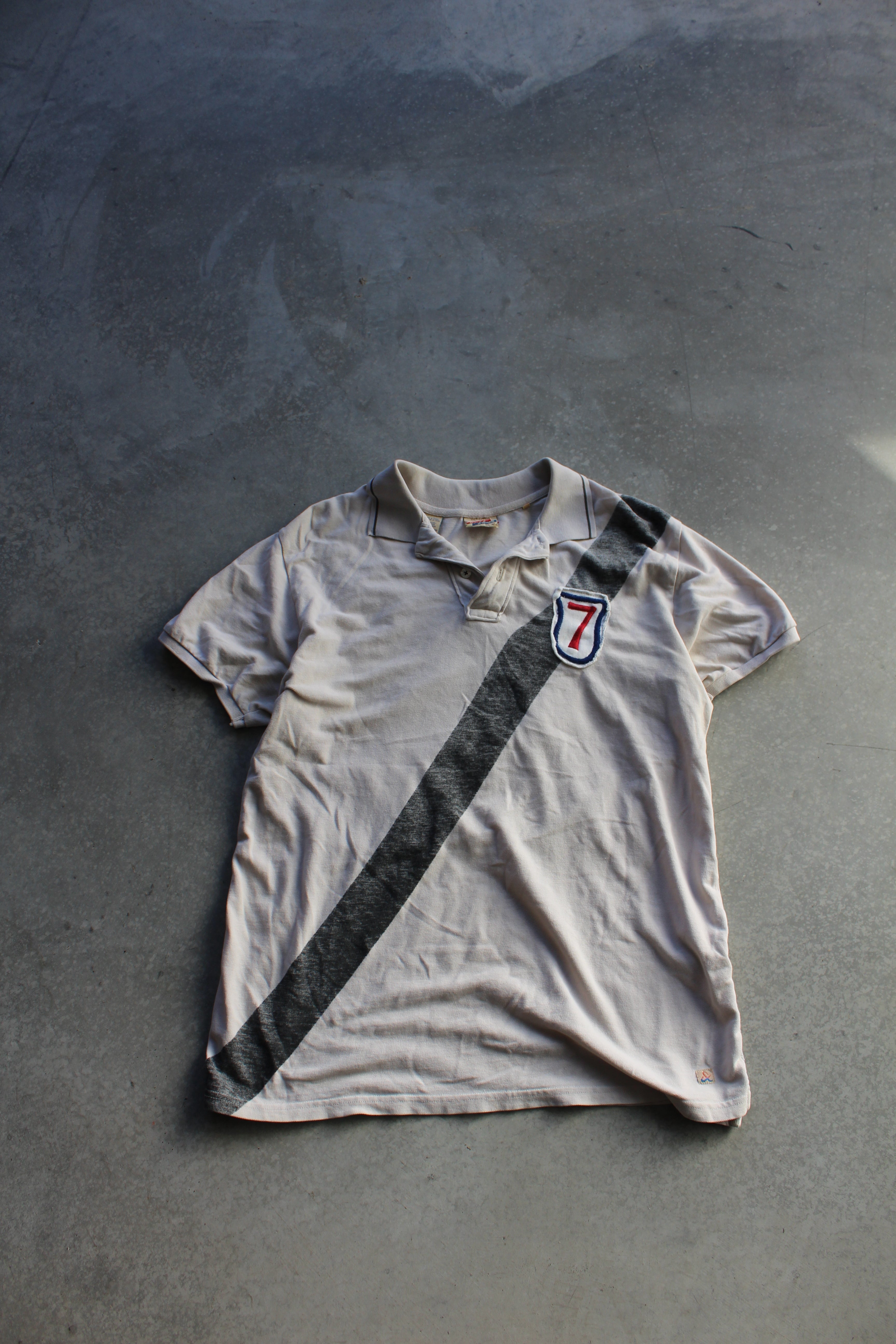Y2K Chain Stitch Skull Polo - XL