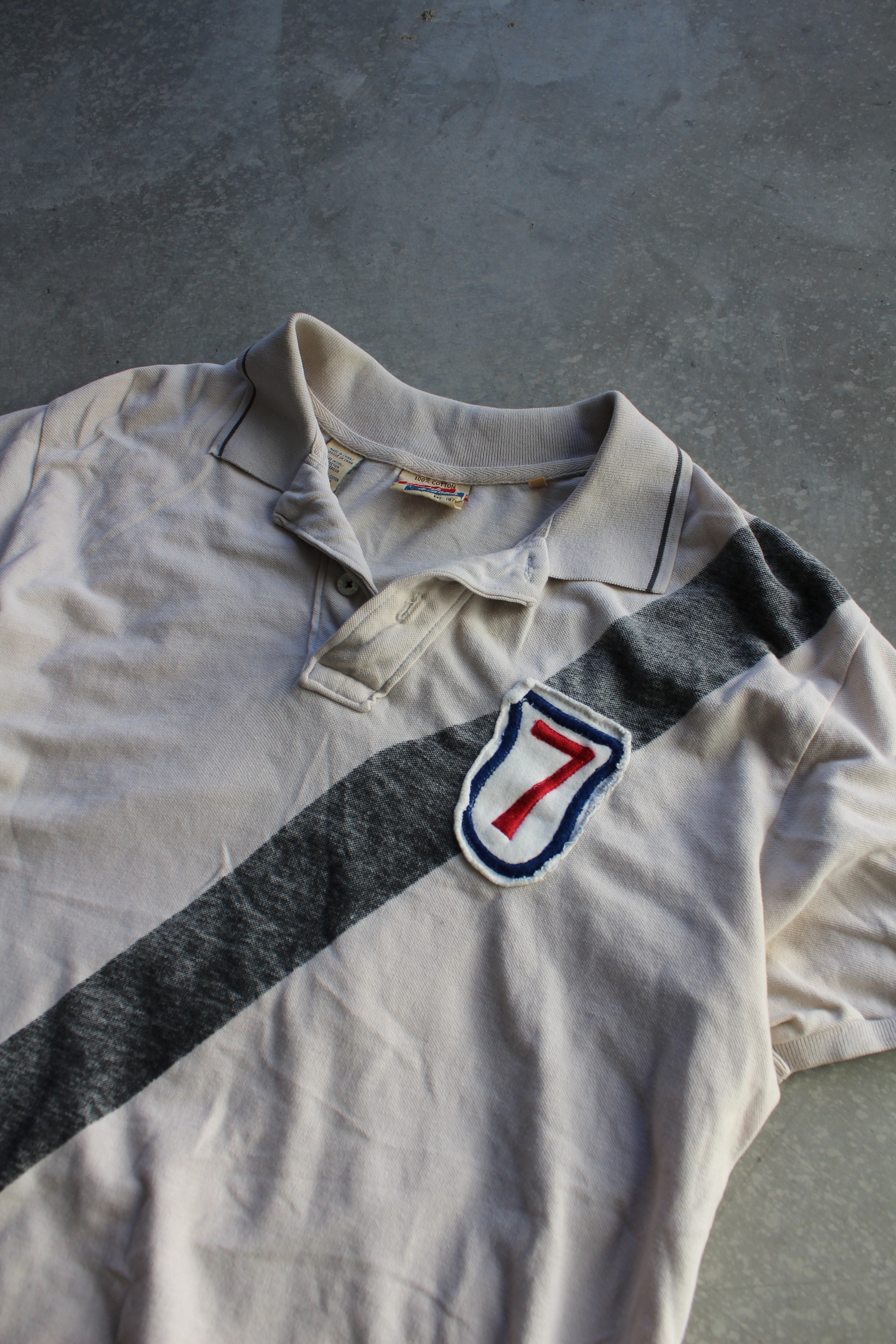 Y2K Chain Stitch Skull Polo - XL