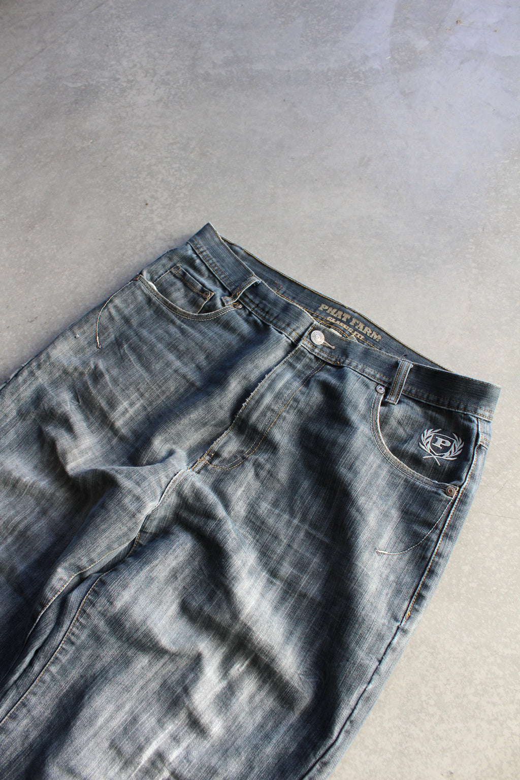 Y2K Phat Farm Baggy Wide Leg Jeans - 36