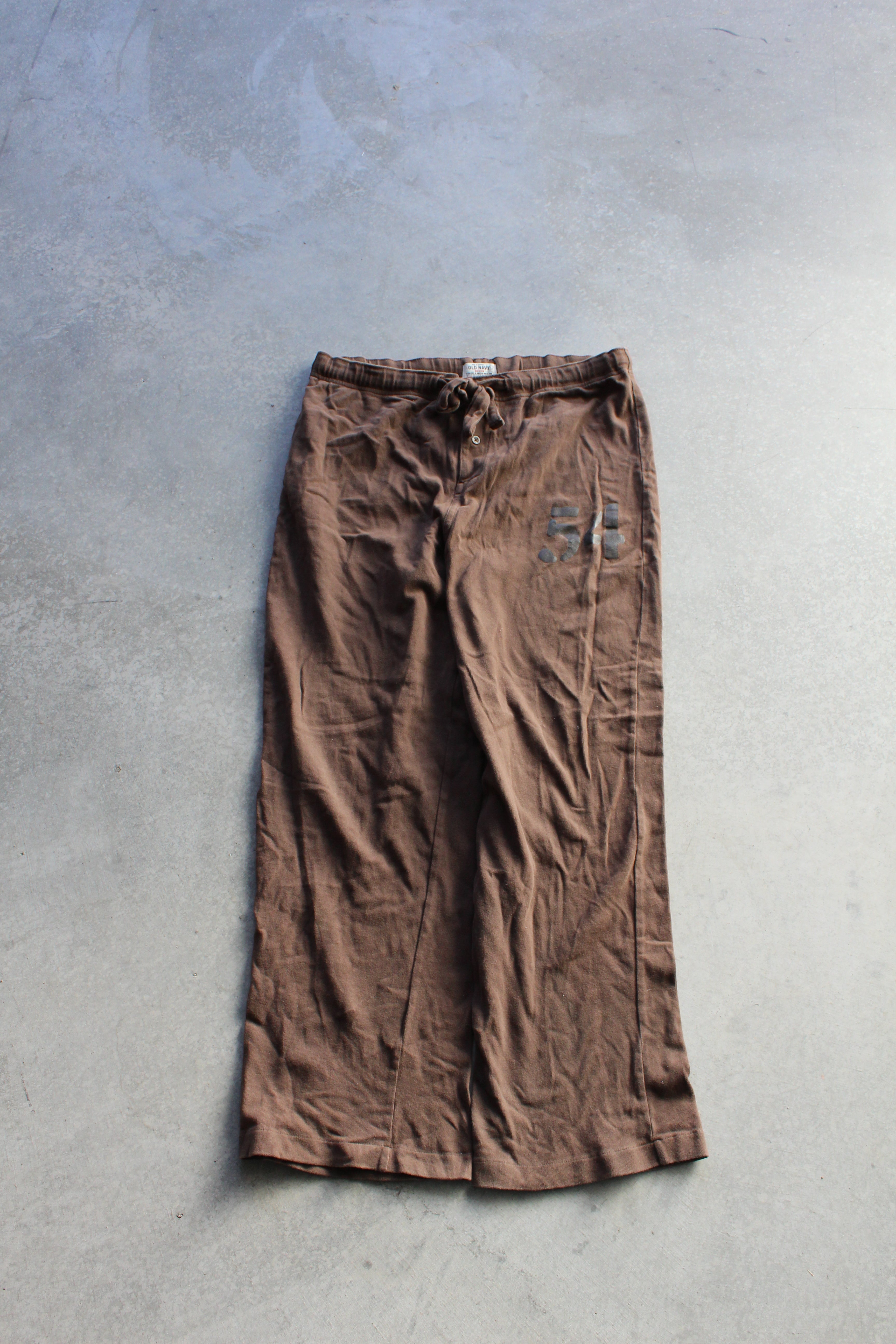 Y2K Old Navy Brown Sweatpants - M