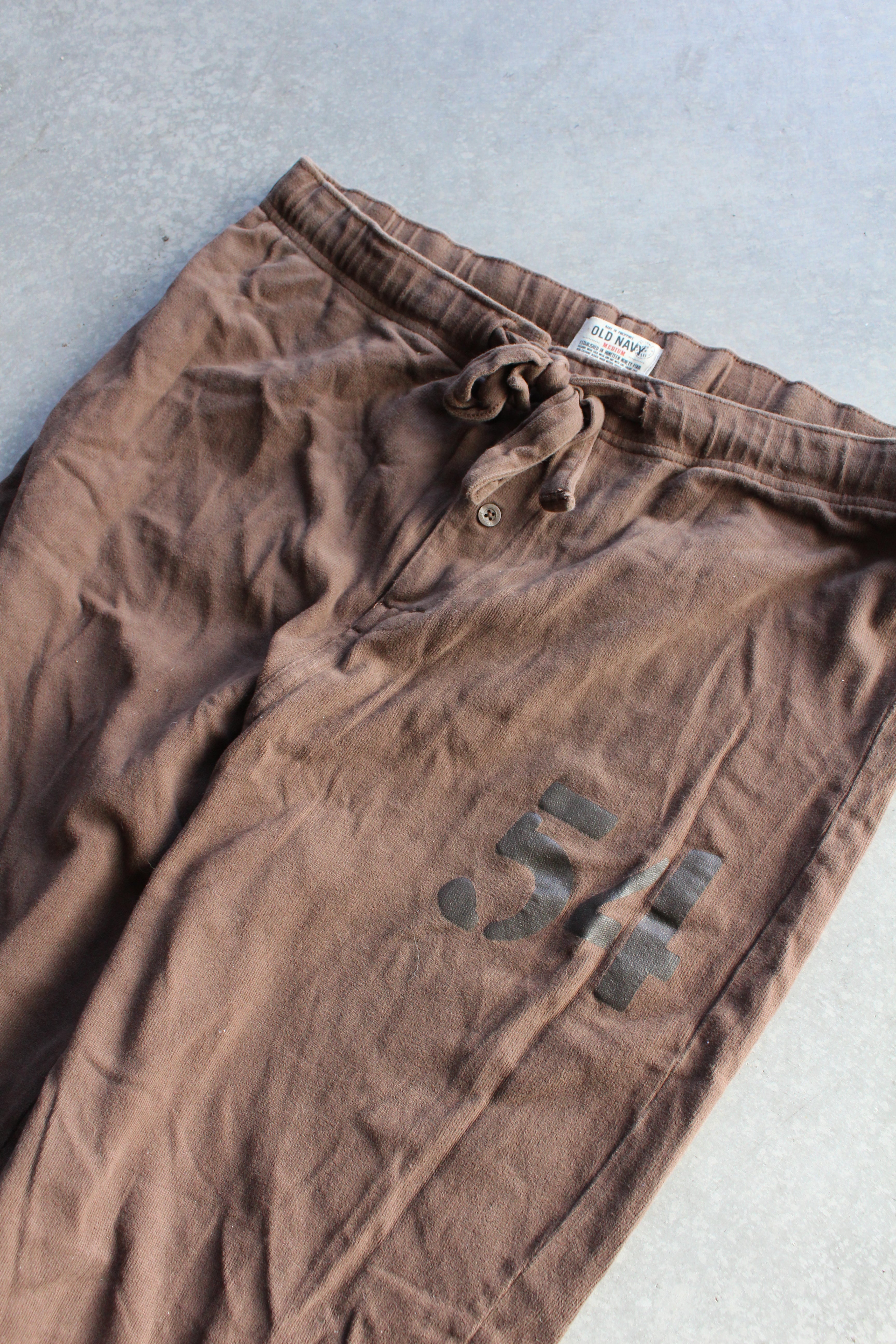 Y2K Old Navy Brown Sweatpants - M