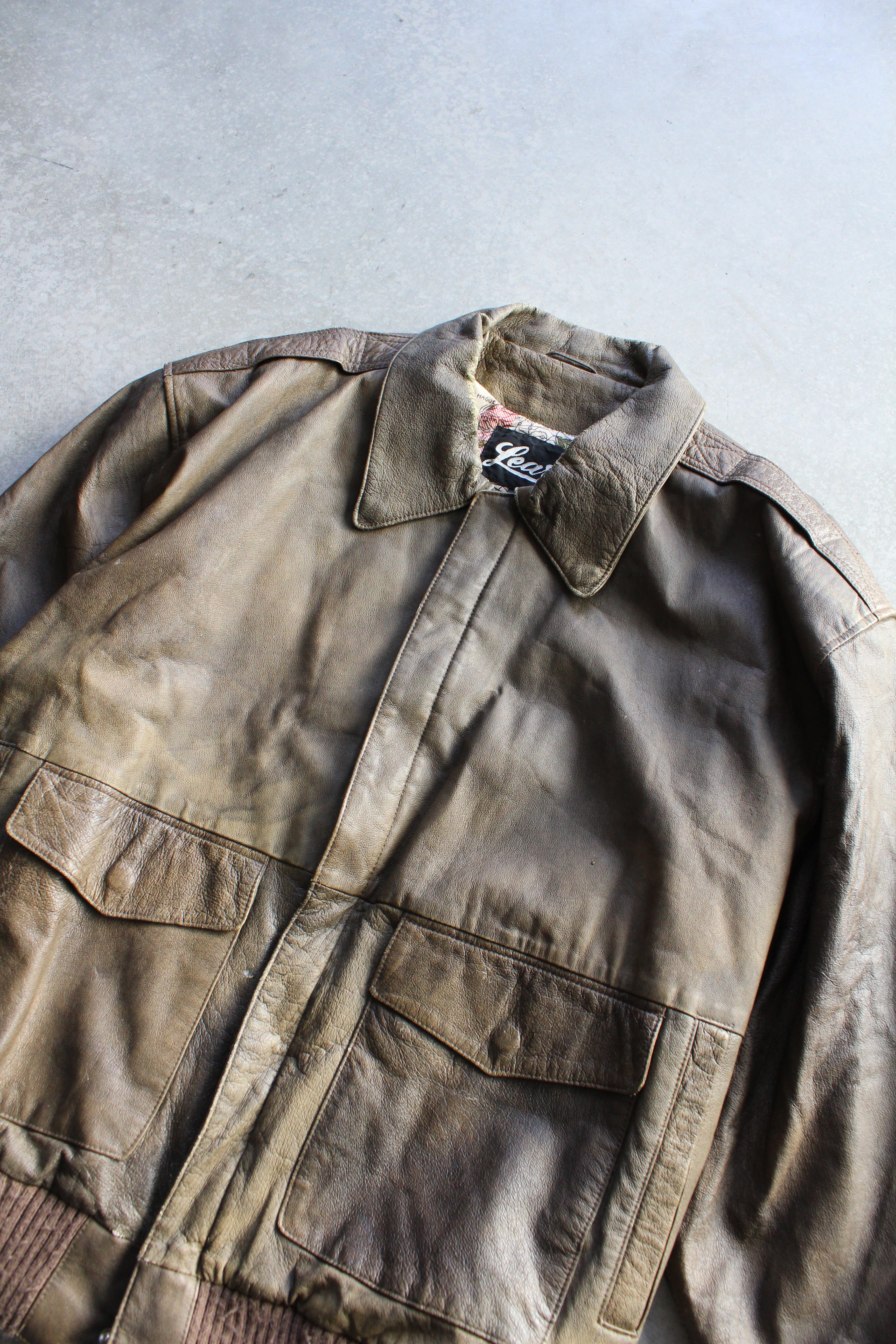 Vintage 80's Learsi Leather Jacket  - XL