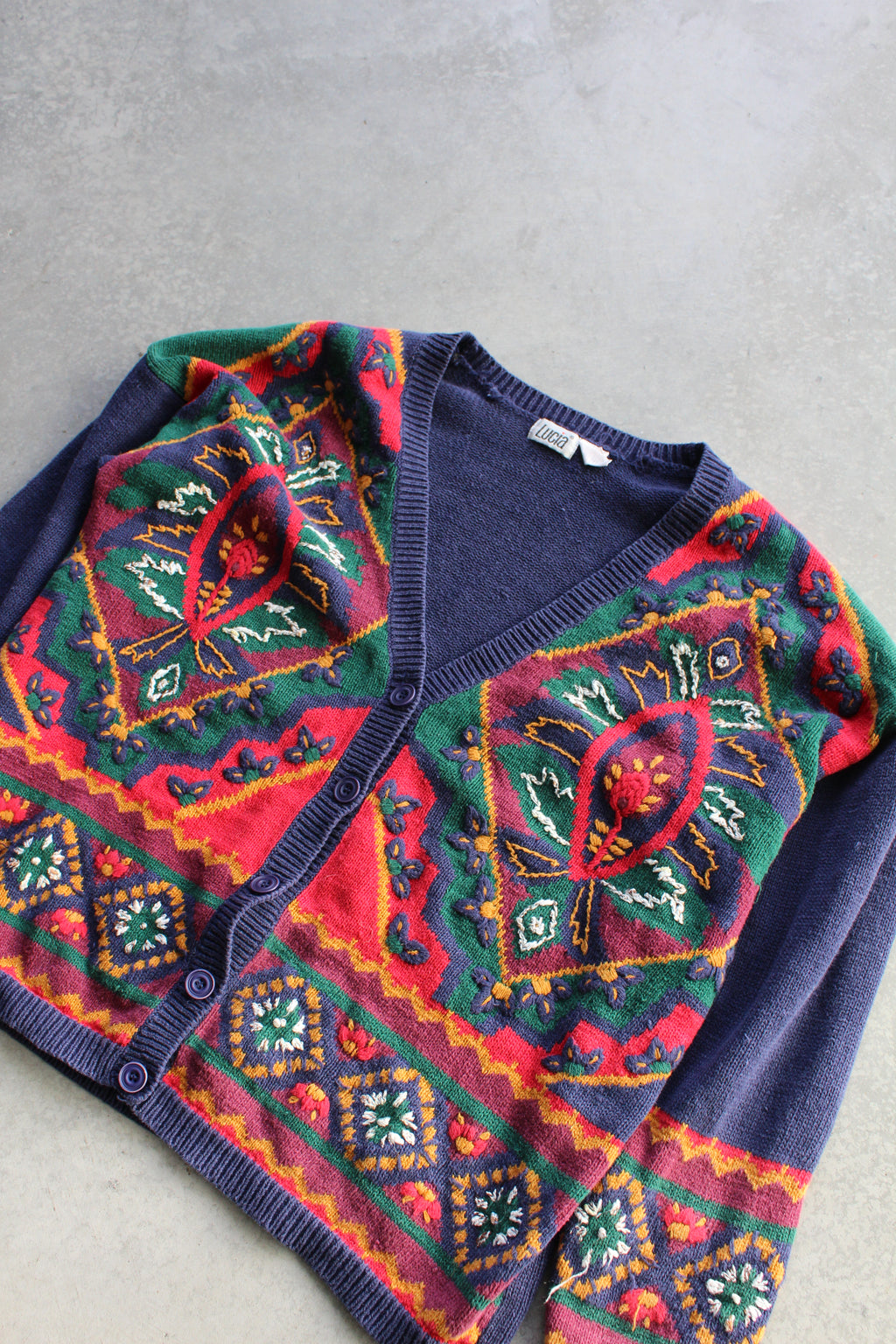 Vintage 90's Knit Cardigan - L