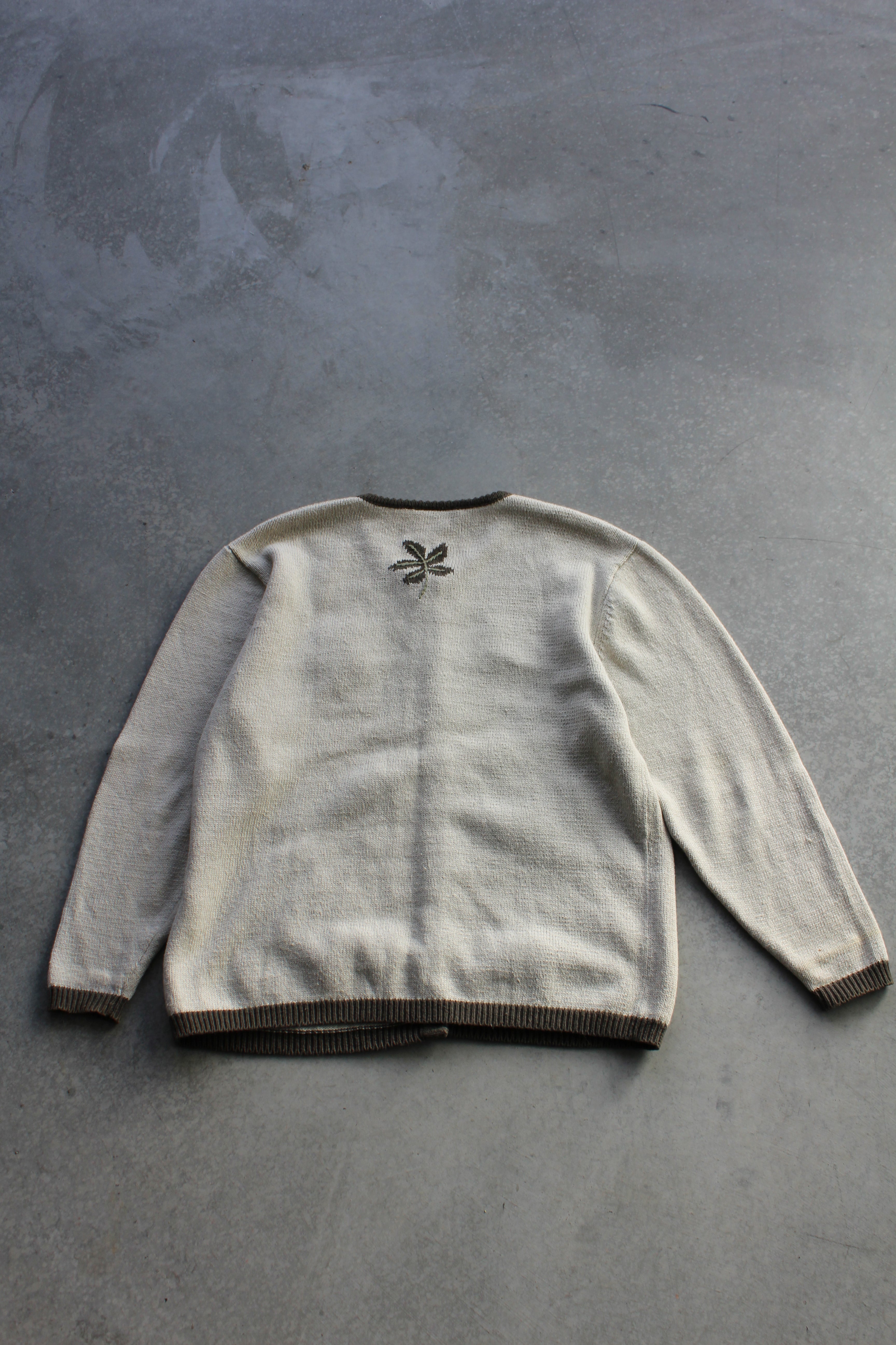 Vintage 90's Cottage Cord Cardigan - L