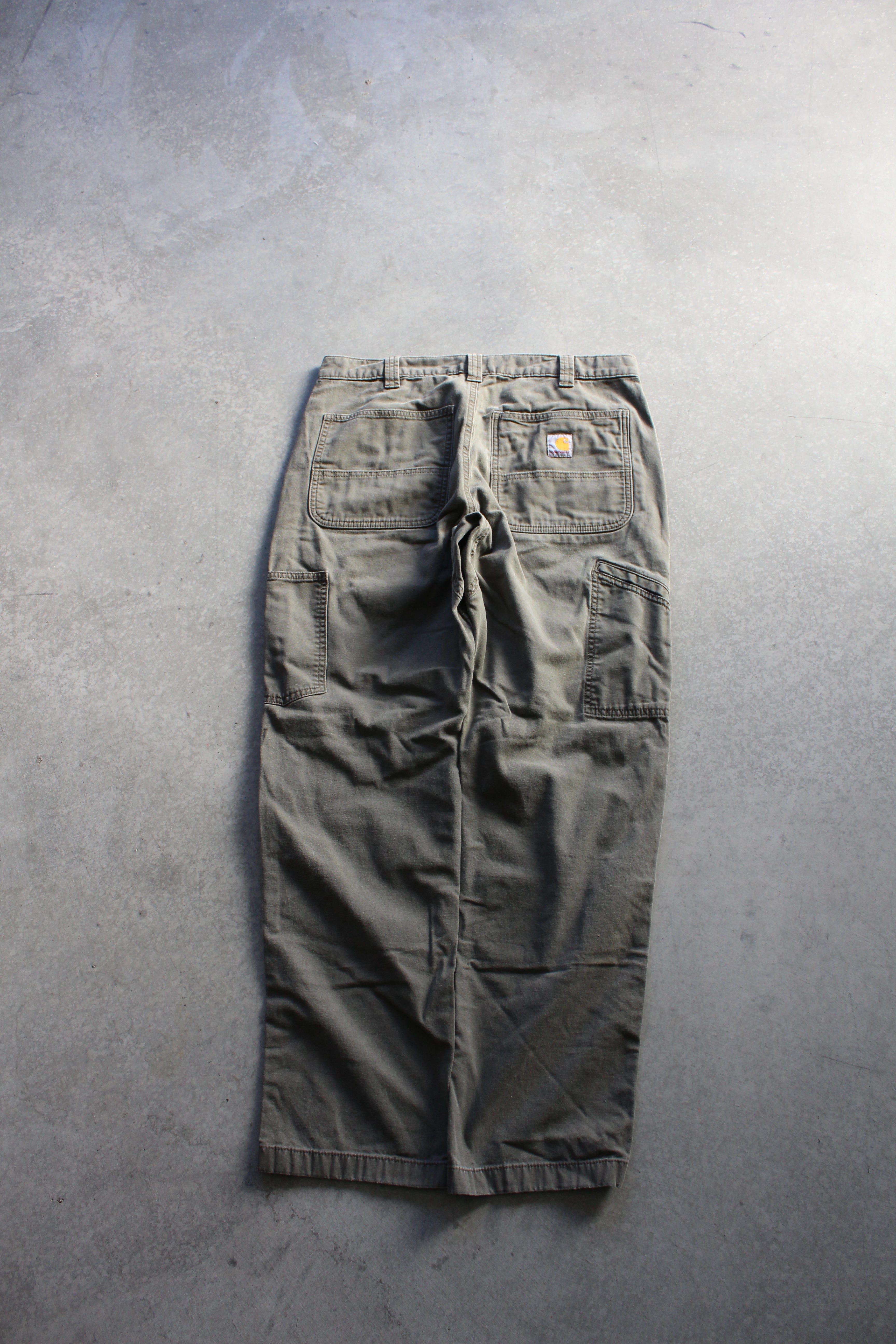 Y2K Carhartt Olive Green Double Knees - 33