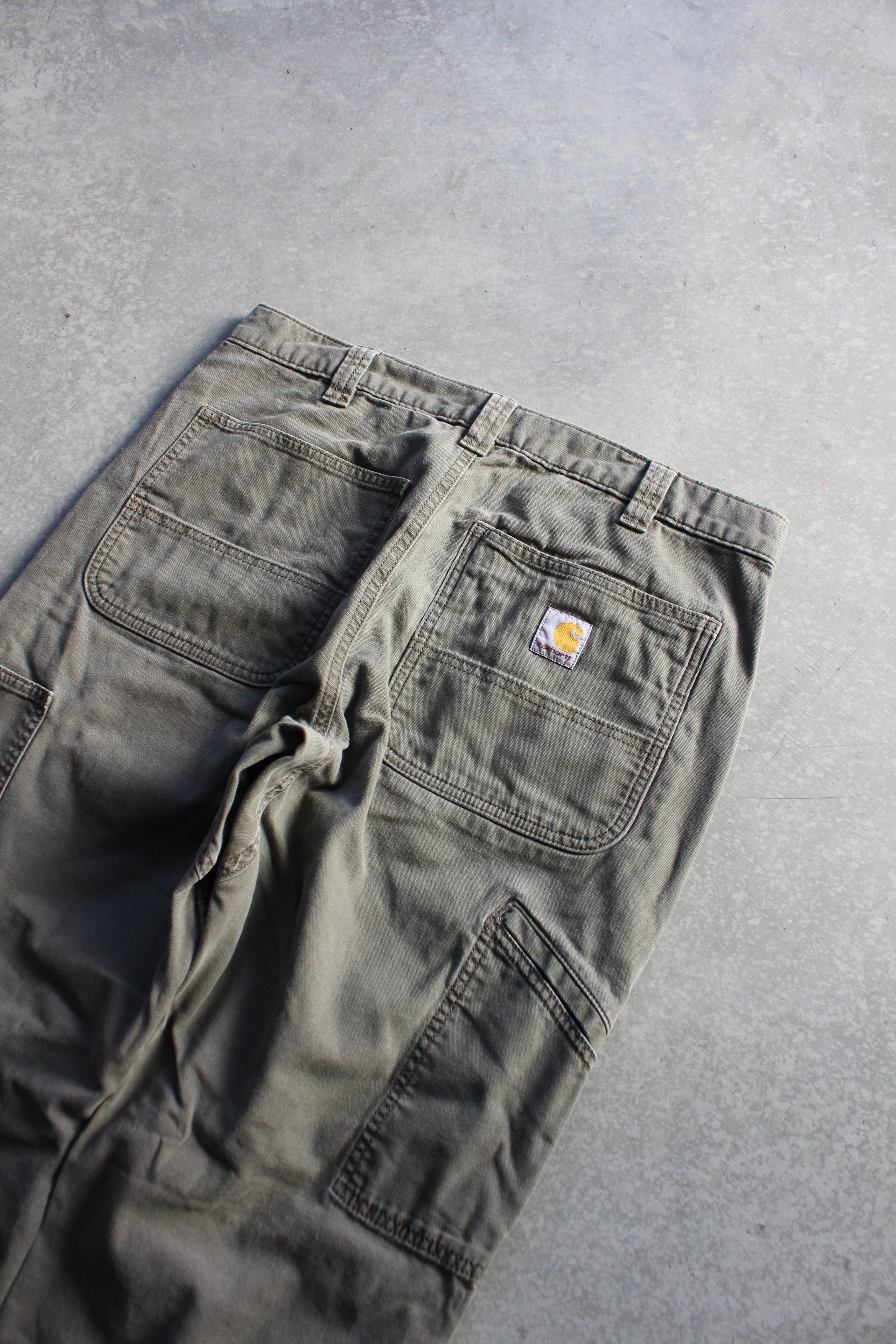 Y2K Carhartt Olive Green Double Knees - 33