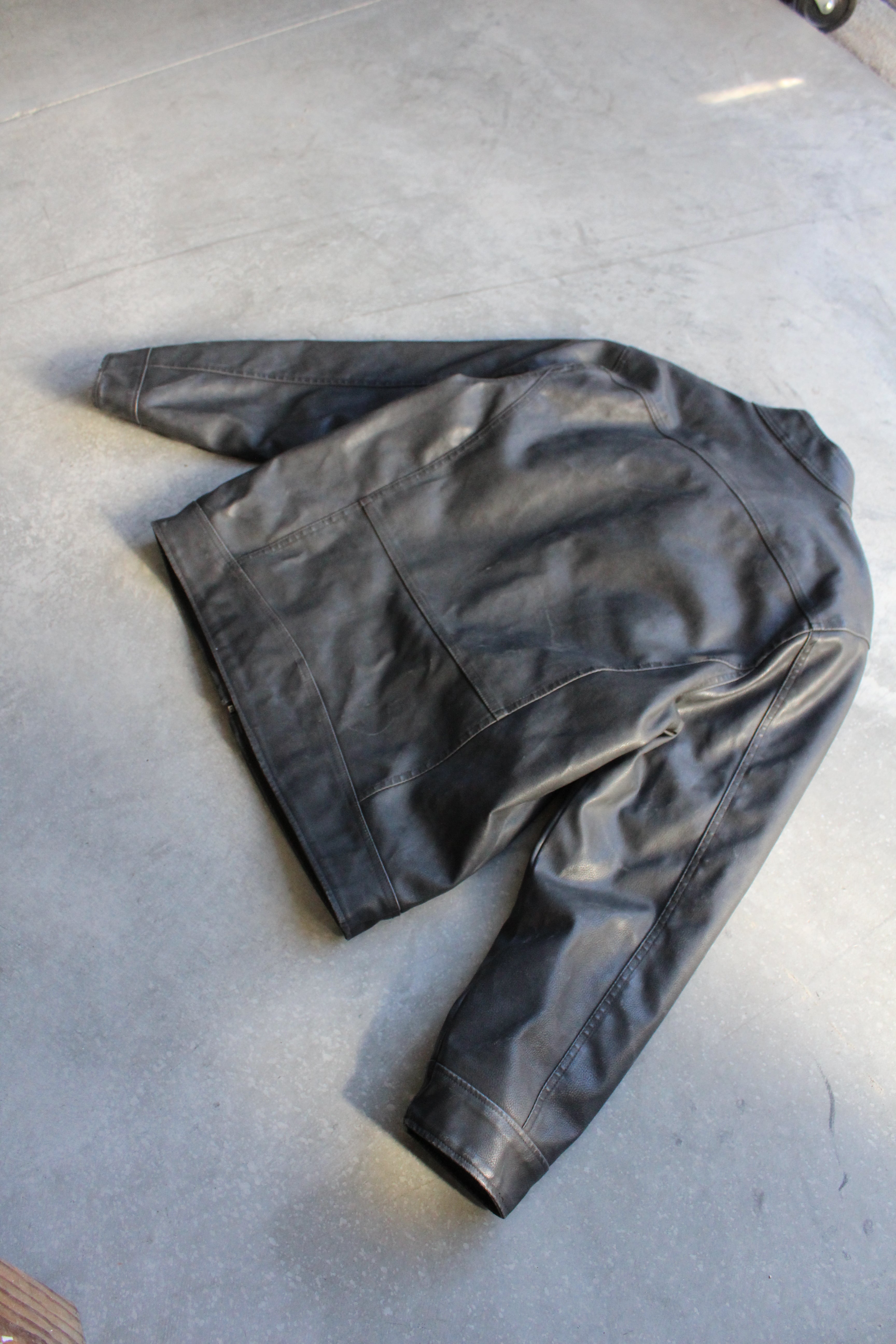 Vintage 90's Moto Leather Jacket - L