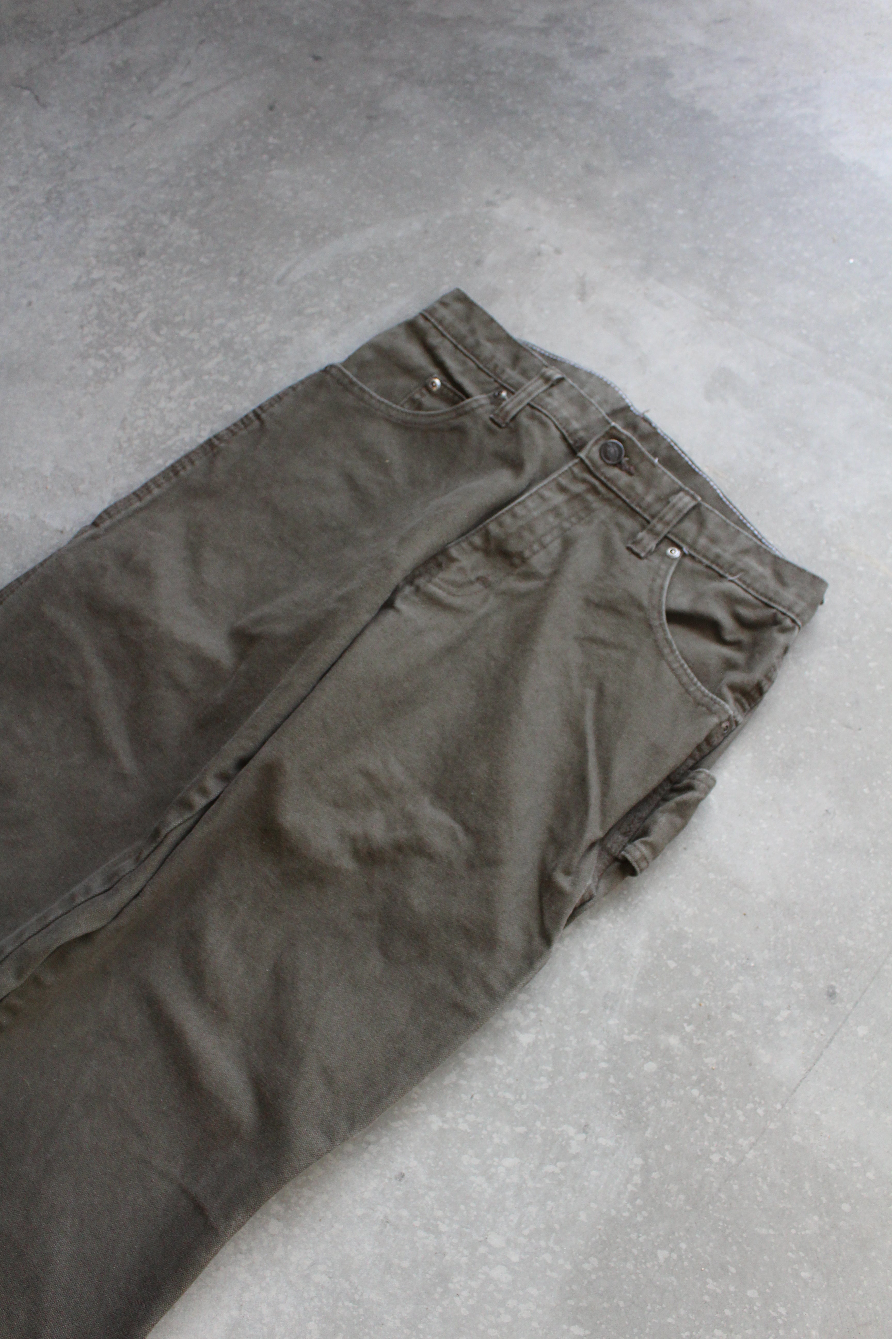 Y2K Olive Green Dickies Work Pants - 29