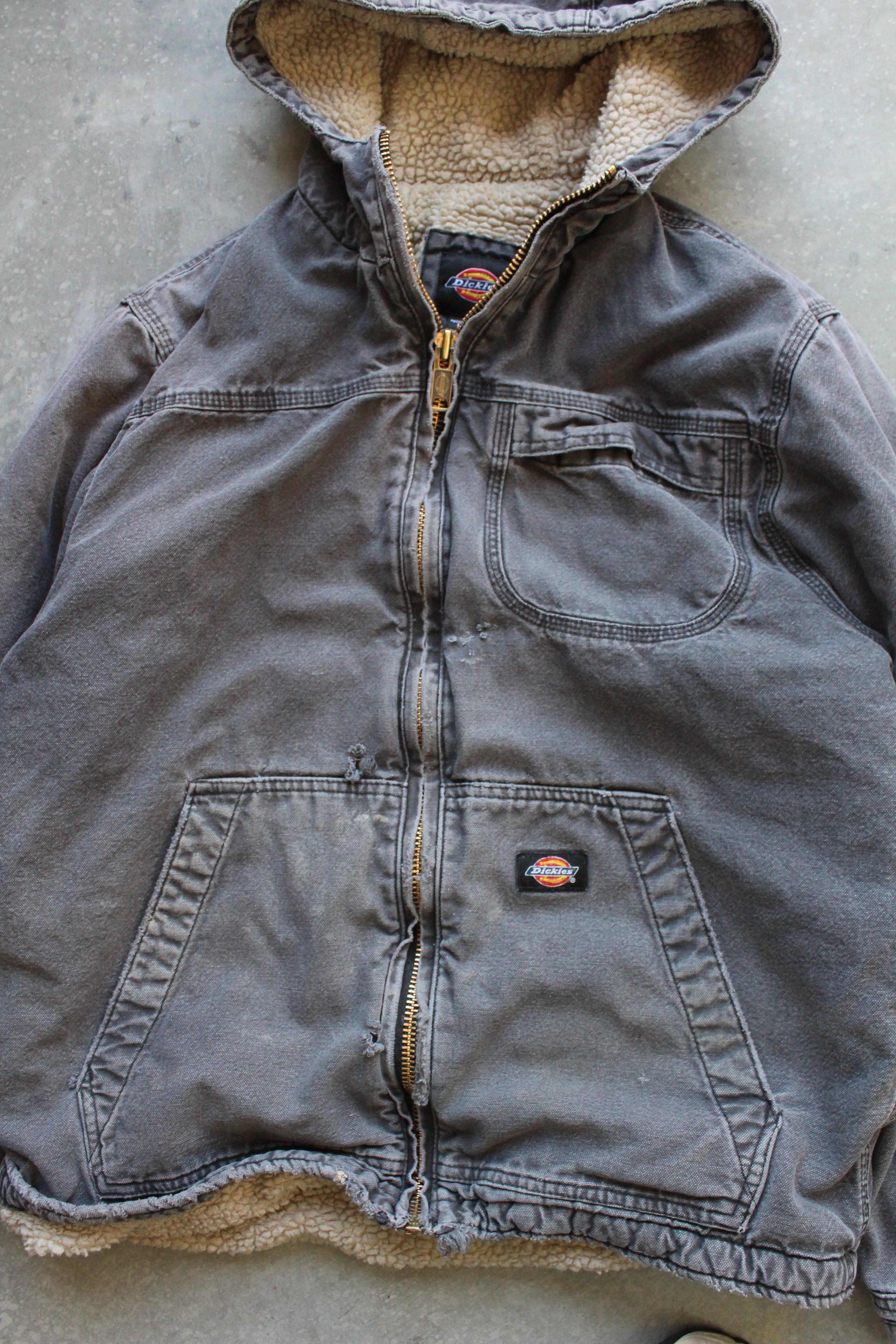 Y2K Dickies Sherpa Lined Work Jacket - M