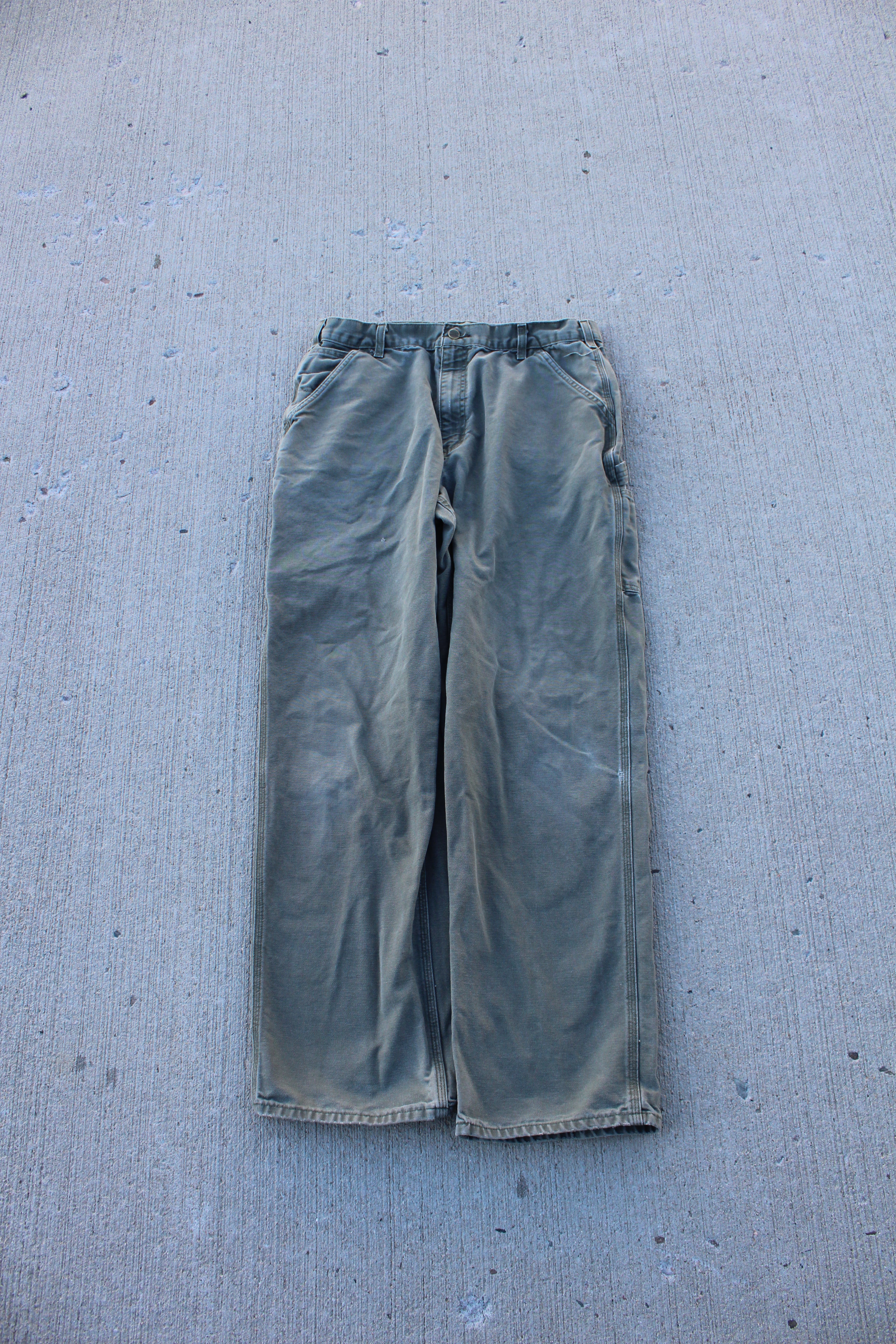 Y2K Carhartt Olive Green Pants - 32