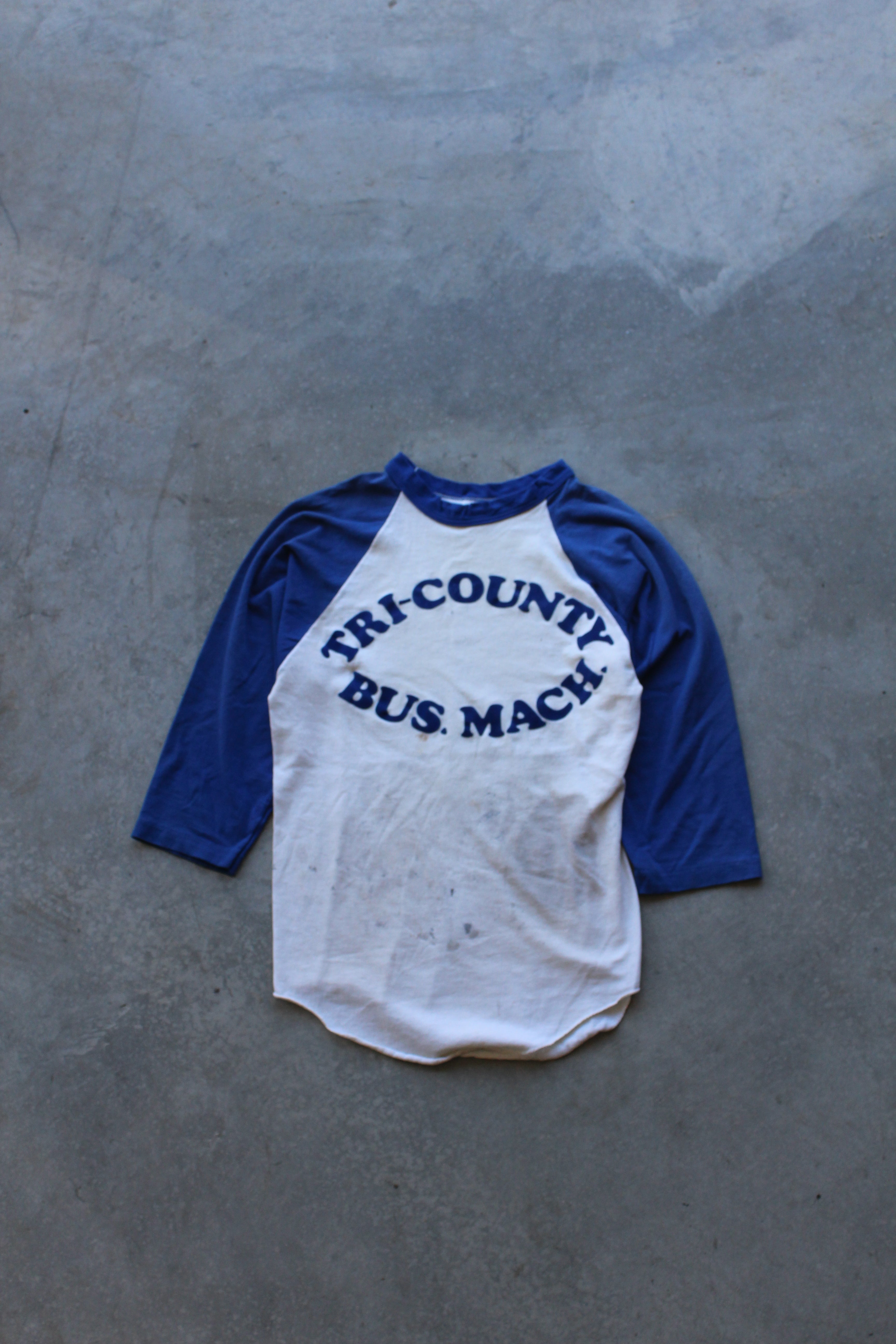 VTG 70's Bus Mach Raglan Tee - M